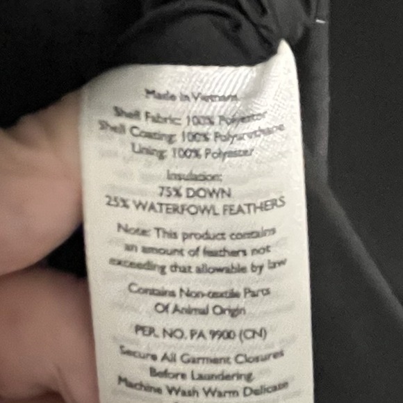 Eddie Bauer EB550 Down Vest Mens Size Large Navy Blue Quilted Puffer Full Zip - Picture 6 of 10